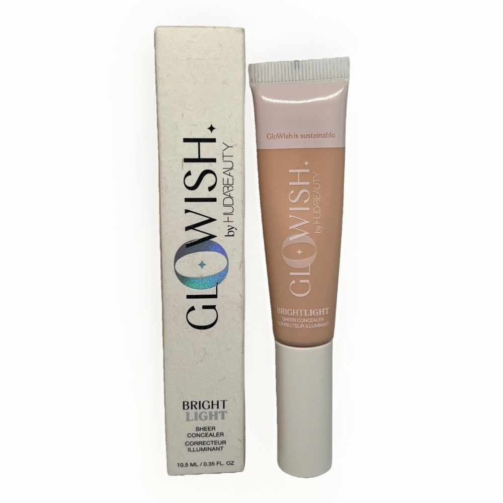 GloWish 00 By HUDA BEAUTY Bright Light Sheer Concealer  1.5 Fair Cool 0.35oz